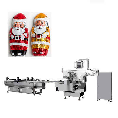 Speed Film Chocolate Packaging Machine with PLC Control Packing Speed 200-300pics/min