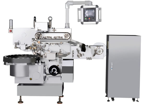 Electric Driven Food Chocolate Ball / Egg Foil Packing Machine with Wrapping Function