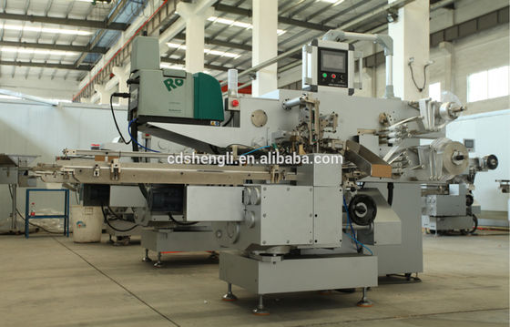 Robatech Gluing Seal 260ppm Chocolate Envelope Wrapping Machine for Plastic Packaging