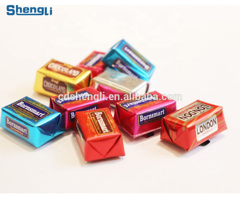 Paper Packaging Automatic Chocolate Bar Wrapping Machine OEM