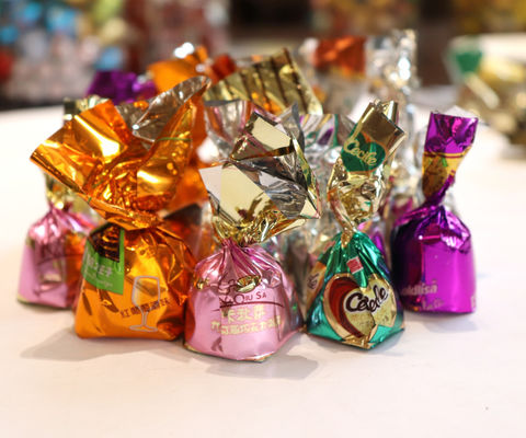 Chocolate Silver Customized Key Horizontal Wrapping Packing Machine for Candy Packaging