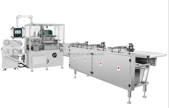 98% Qualification Rate Semi-automatic Chocolate Tablet Cellophane Fold Wrapping Machine